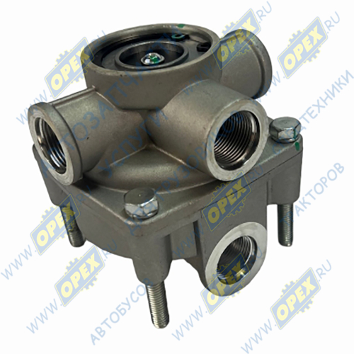 71001010 Клапан ускорительный (Maх 1,0 МПа;резьба М22х1,5) ЗиЛ,КамАЗ,МАЗ DAF LCV (1970-2020), FRUEHAUF (1970-2020), IVECO LCV (1970-2020), K?SSBOHRER (1970-202; 9730010100 Порт 1 - M22x1,5 Порт 2 -2x M22x1,5 Порт 4 - M22x1,5 AVL Krafttechnik